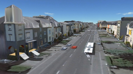 3D City Model Beggen after refinement