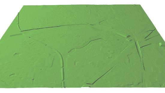 Terrain Model with Break Edges